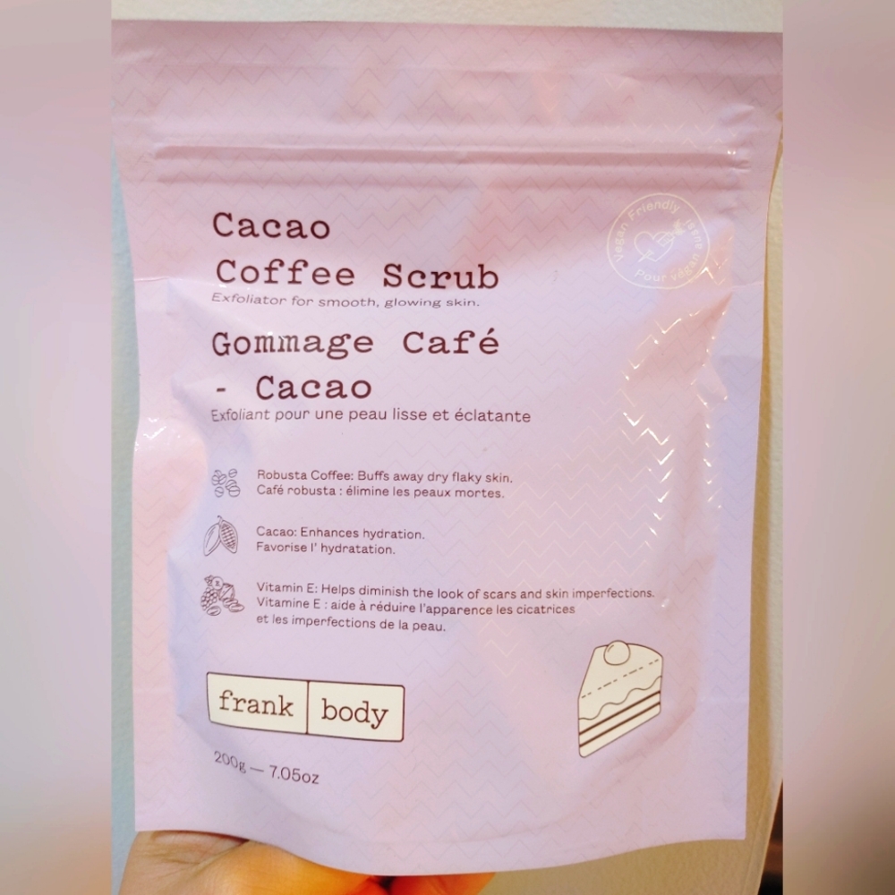 New: Frank Body Cacao Scrub Exfoliator
